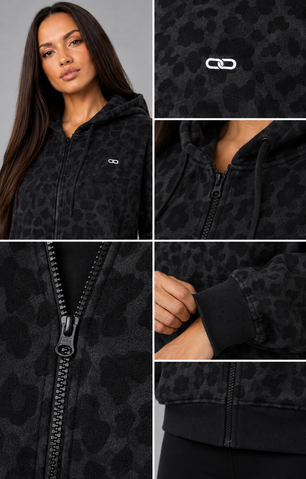OOMEL fabric and zipper detail