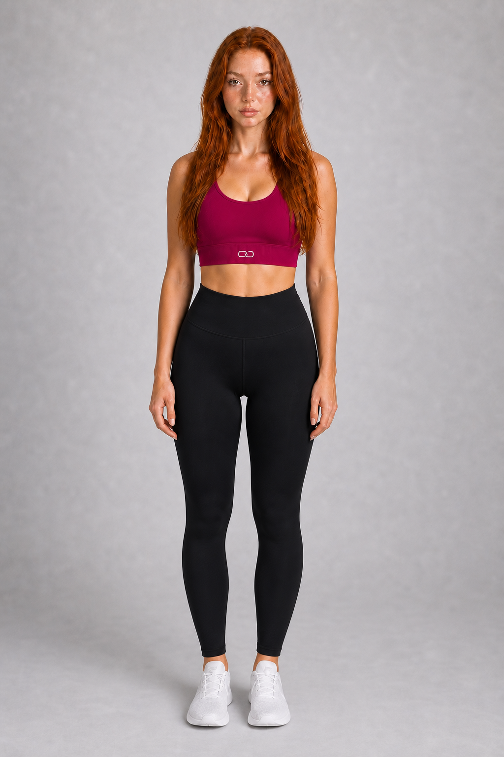 OOMEL CoreForm Cross-Back Training Bra - full body