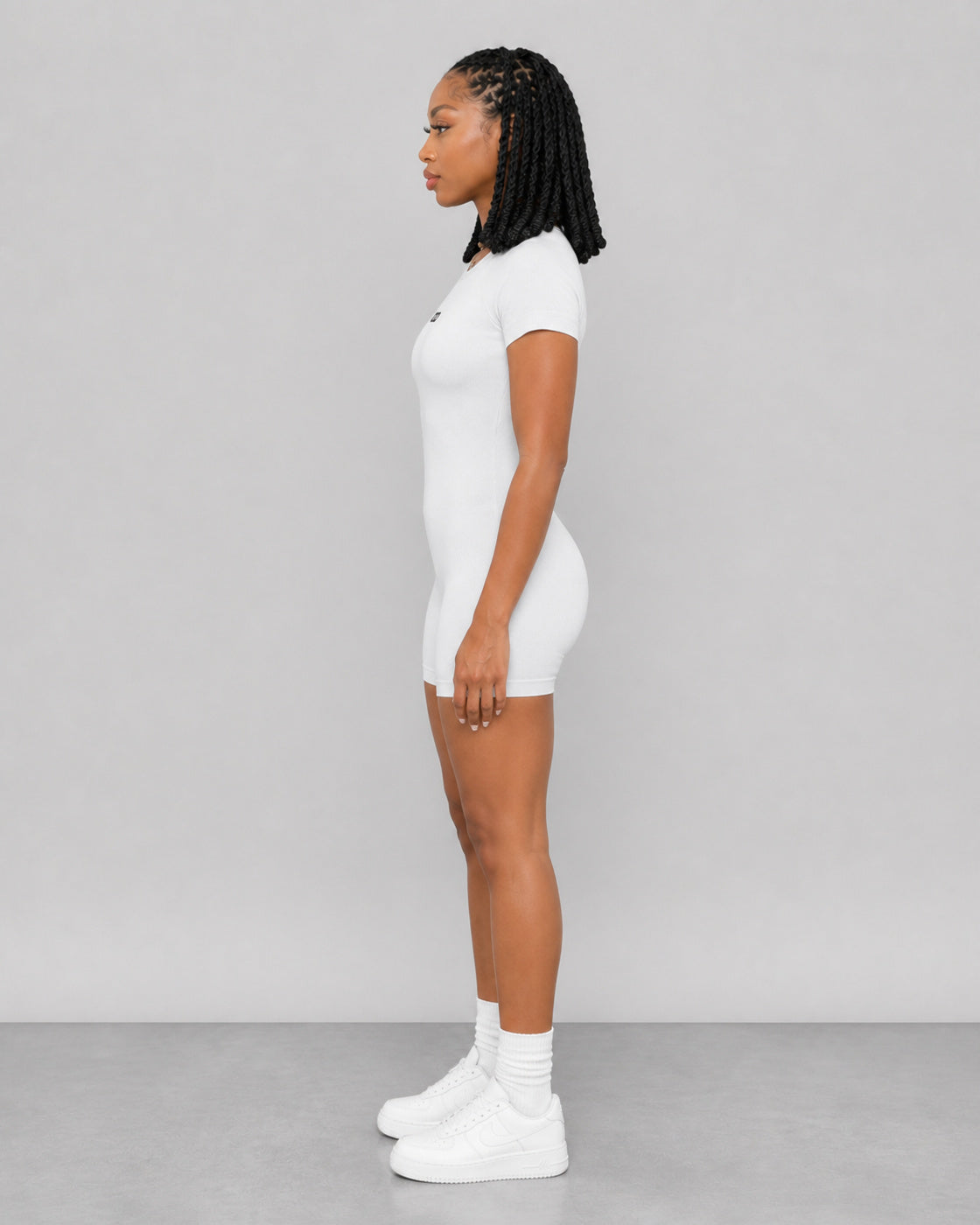 OOMEL CoreMotion Short-Sleeve Seamless Jumpsuit — Side