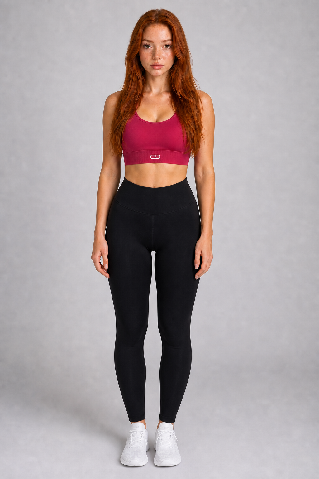 OOMEL CoreForm Cross-Back Training Bra - full body
