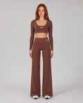 OOMEL CloudForm Long-Sleeve Wide-Leg Training Set — Hero / front